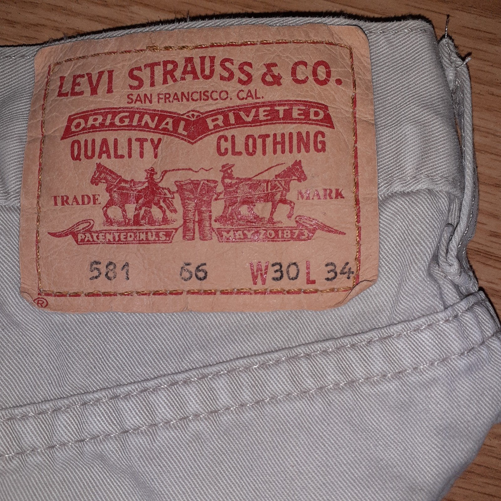 Levi Strauss & Co. 581 Jeans W30 L34, Overige kleuren, W32 (confectie 46) of kleiner, Ophalen of Verzenden, Levi Strauss & Co.