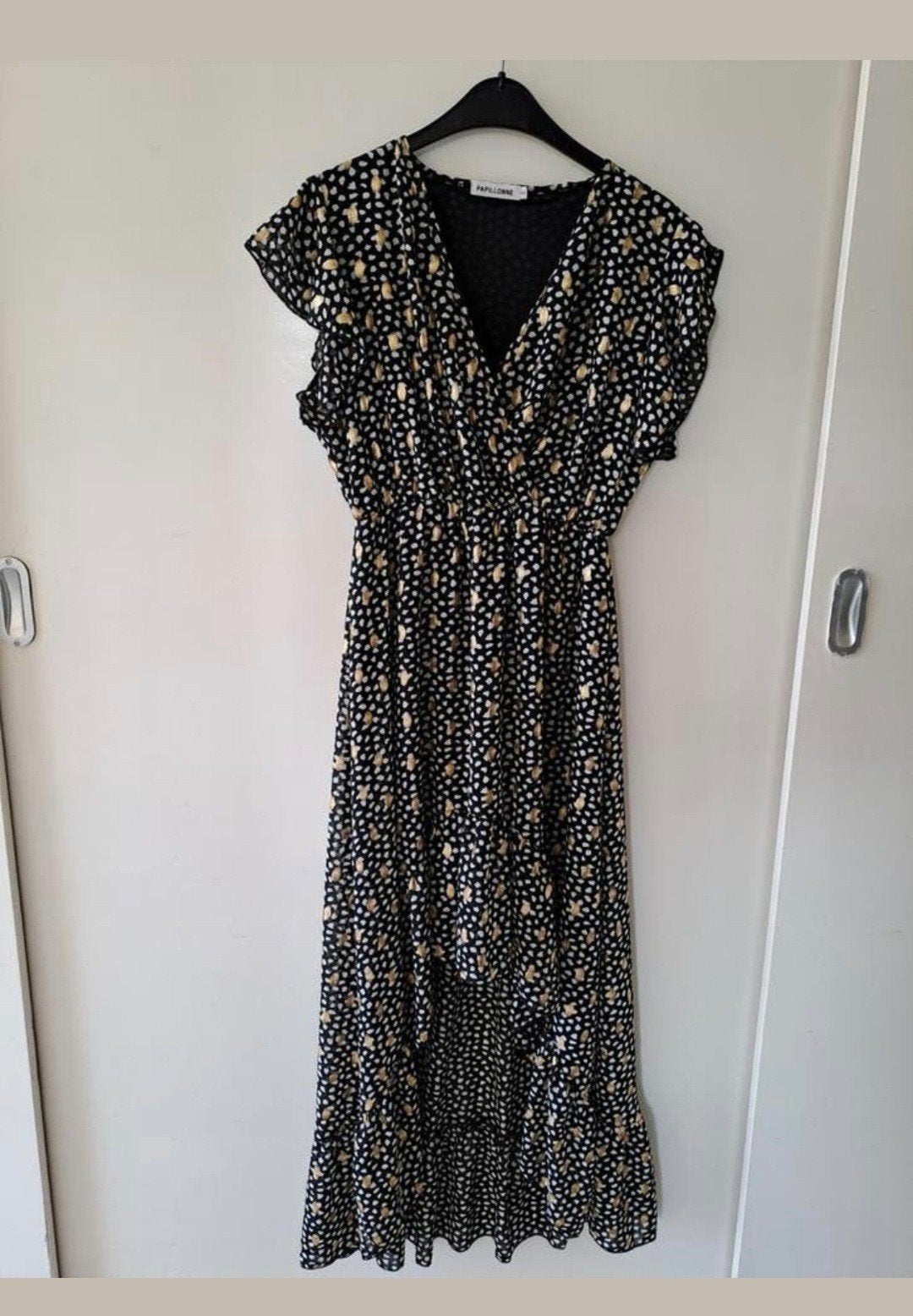 Zo goed als nieuw! Papillone zomerjurk maat s, Zwart, Papillonne, Ophalen of Verzenden, Zo goed als nieuw