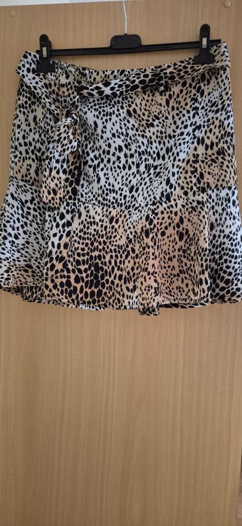 Tijgerprint zomerrokje mt XL, Kleding | Dames, Rokken, Blauw, Maat 46/48 (XL) of groter, Ophalen of Verzenden, Zo goed als nieuw
