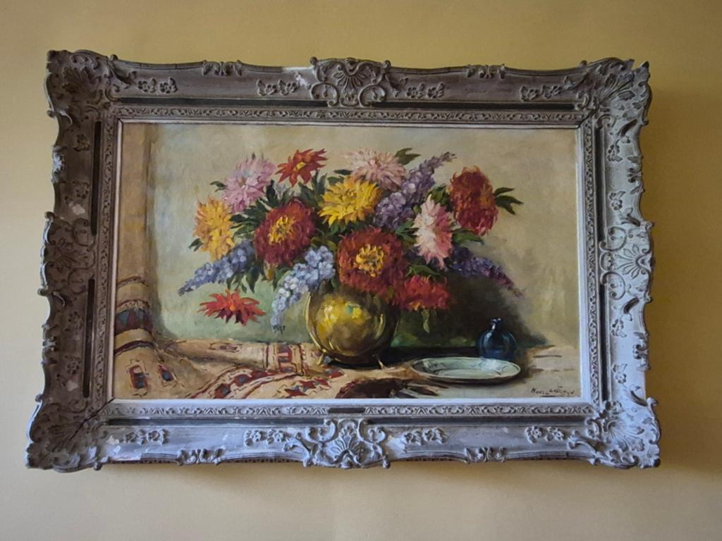 Schilderij Hans Lenteman bloemen stilleven, Antiek en Kunst, Kunst | Schilderijen | Klassiek, Ophalen