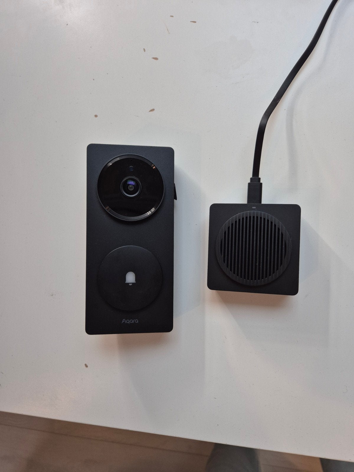 Aqara Smart Video Deurbel G410 - Draadloos met Chime, Huis en Inrichting, Ophalen of Verzenden, Ingebouwde camera, Zo goed als nieuw