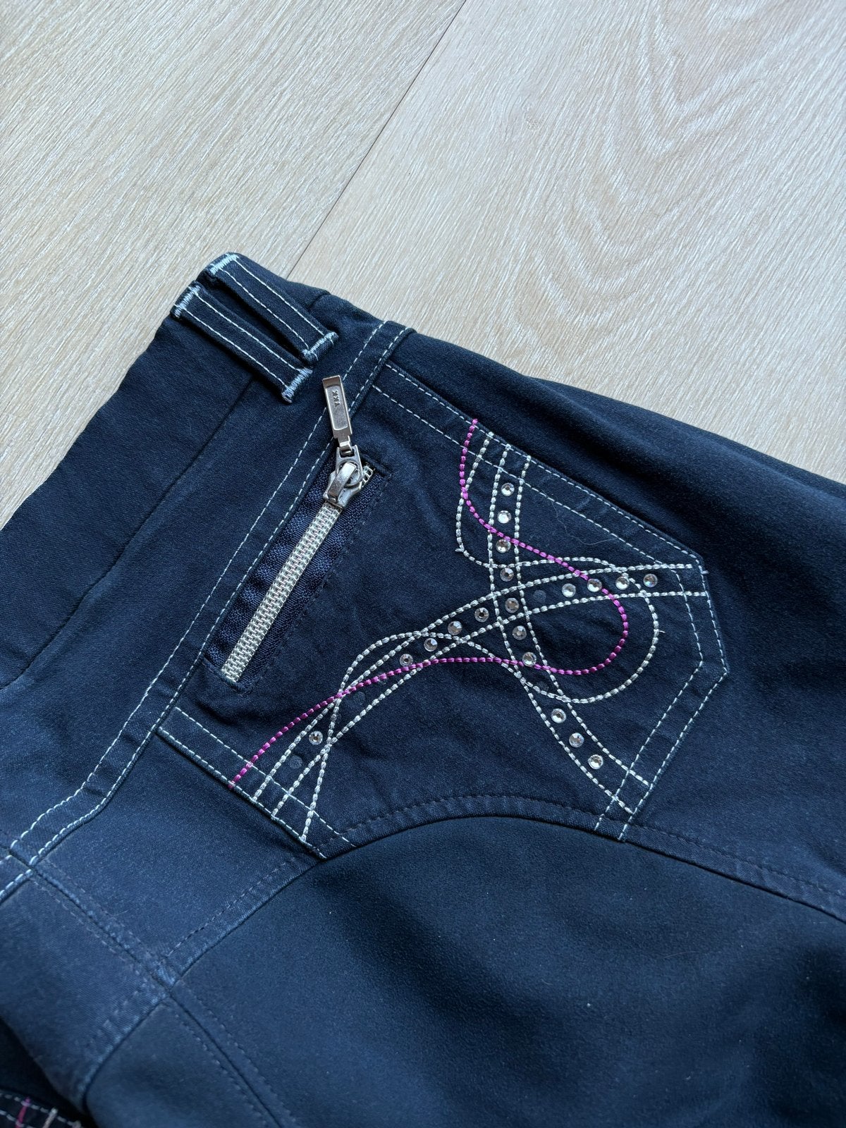 La Valencio Rijbroek Donkerblauw / Roze | Maat 44, Ophalen, Blauw, Maat 42/44 (L), Lang