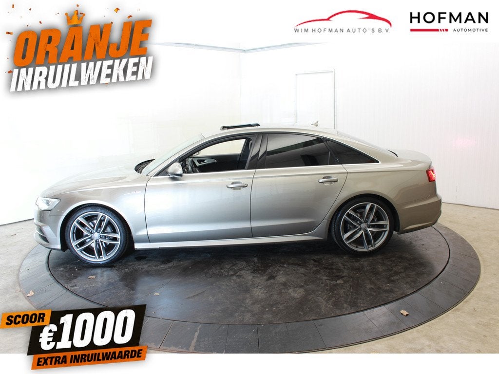 Audi A6 Limo 1.8 TFSI Premium S Line Pano Vol Leder Zwarte h, Auto's, Audi, Bedrijf, Te koop, A6, ABS, Airbags, Airconditioning