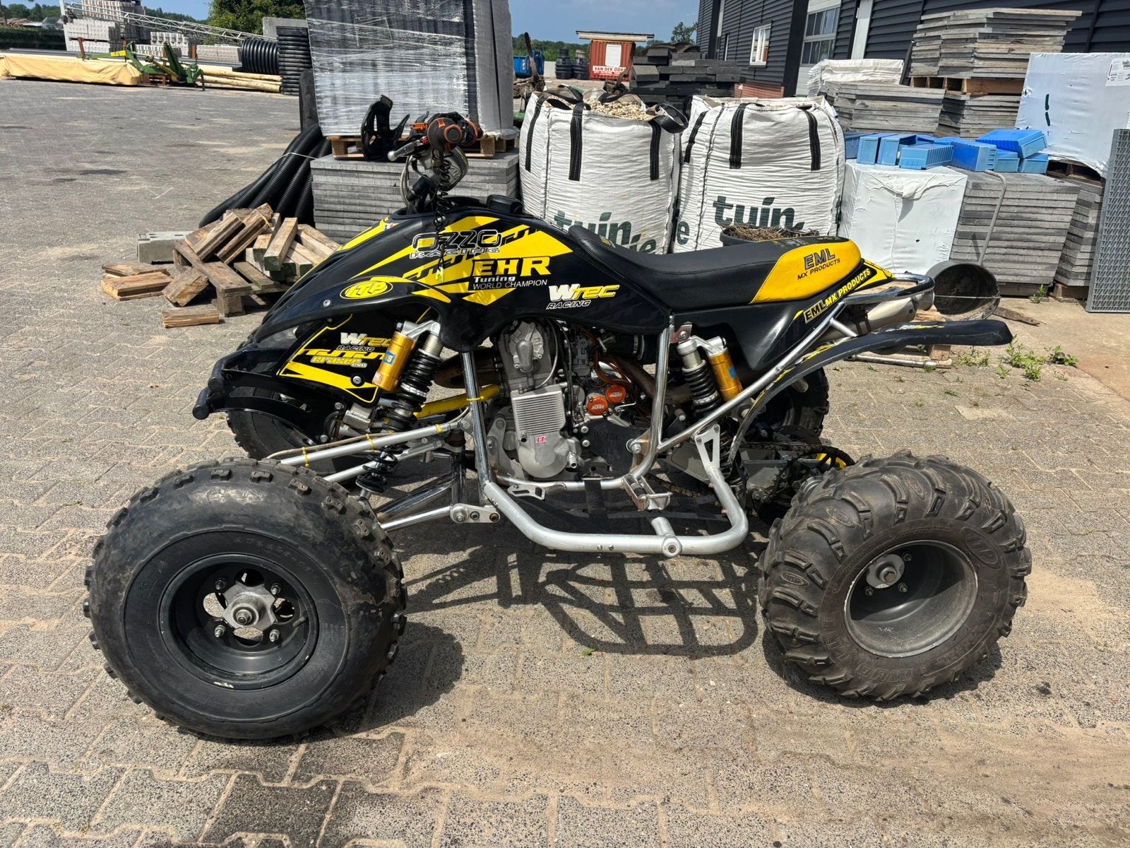 KTM Quad met W-Tec Racing Tuning en Öhlins schokdempers, 1 cilinder, Meer dan 35 kW