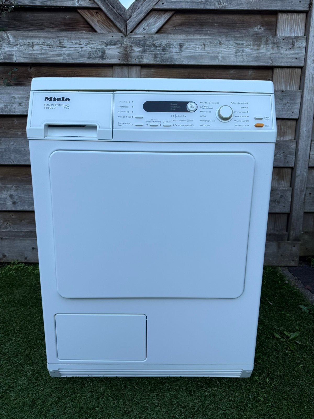 Zeer knappe Miele condense droger in topconditie!, Witgoed en Apparatuur, Wasdrogers, Ophalen, 6 tot 8 kg, Gebruikt, Anti-kreukfase