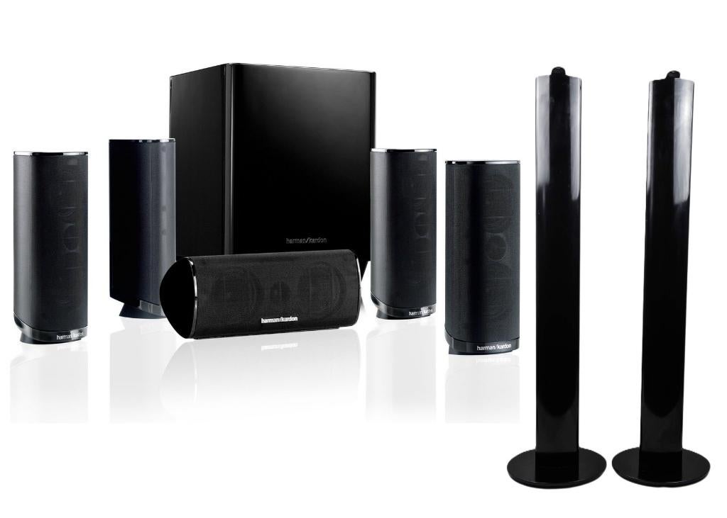 Harman Kardon HKTS16 5.1 luidsprekers, Zo goed als nieuw, 120 watt of meer, Front, Rear of Stereo speakers, Ophalen