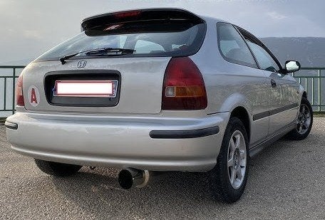 Honda civic ej ek achterbumper kleur grijs preface 1996-2000, Auto-onderdelen, Ophalen, Honda