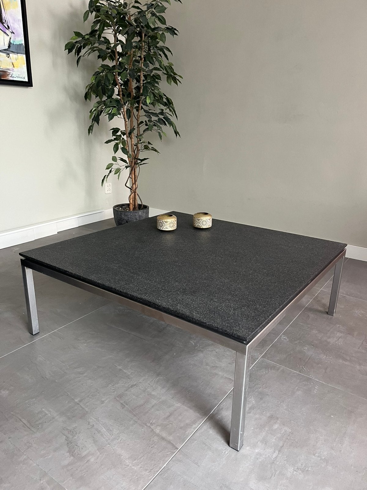 Mooie salontafel, Huis en Inrichting, Tafels | Salontafels, Ophalen, 50 tot 100 cm, Overige materialen, Vierkant