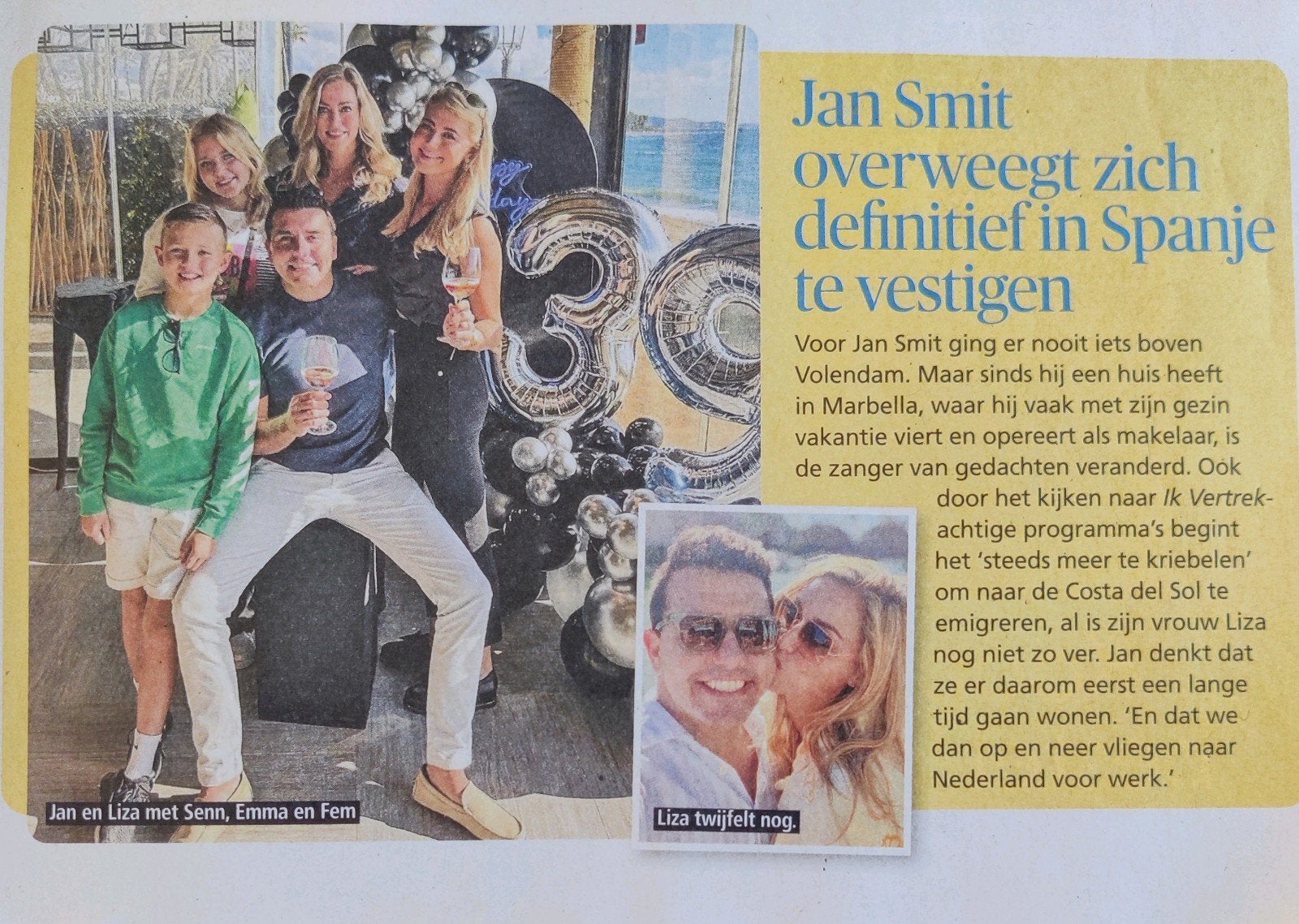 Jan Smit Artikel Knipsel, Verzamelen, Ophalen of Verzenden, 1980 tot heden, Nederland, Knipsel(s)