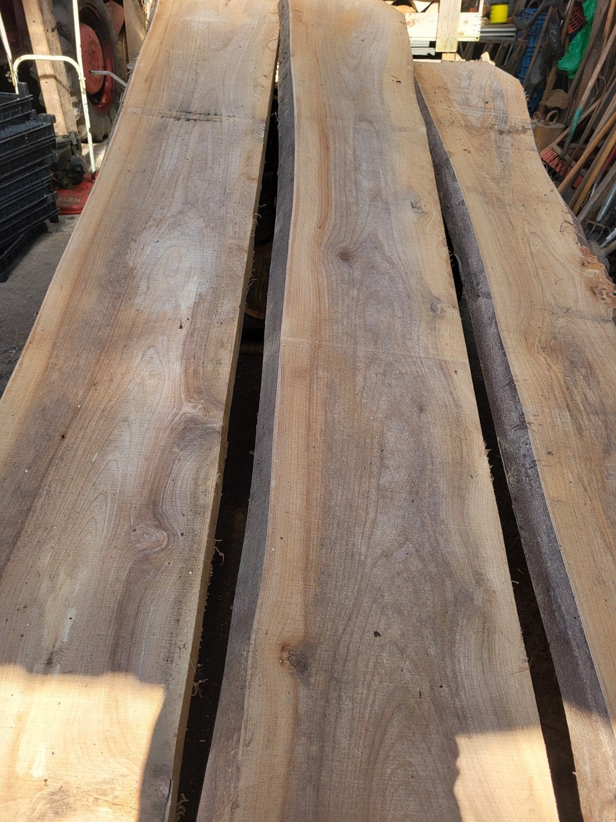 Iepen schaaldelen, Doe-het-zelf en Verbouw, Hout en Planken, Ophalen, Nieuw, Plank, 50 mm of meer