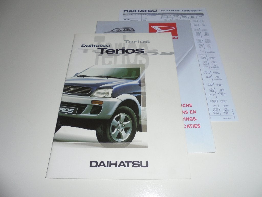brochure Daihatsu Terios  1998, Ophalen of Verzenden, Zo goed als nieuw, Overige merken