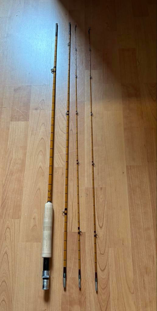 Hardy Palakona splitcane hengel 9 ft, Watersport en Boten, Ophalen of Verzenden, Gebruikt, Overige typen