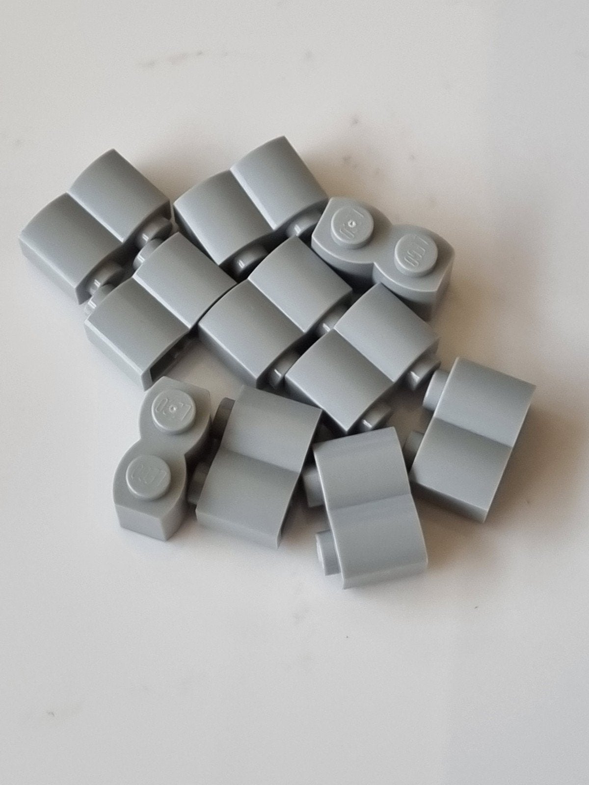 10 nieuwe lego log / boomstam stenen 1x2 licht grijs - lbg, Ophalen, Overige thema's, Lego, Nieuw