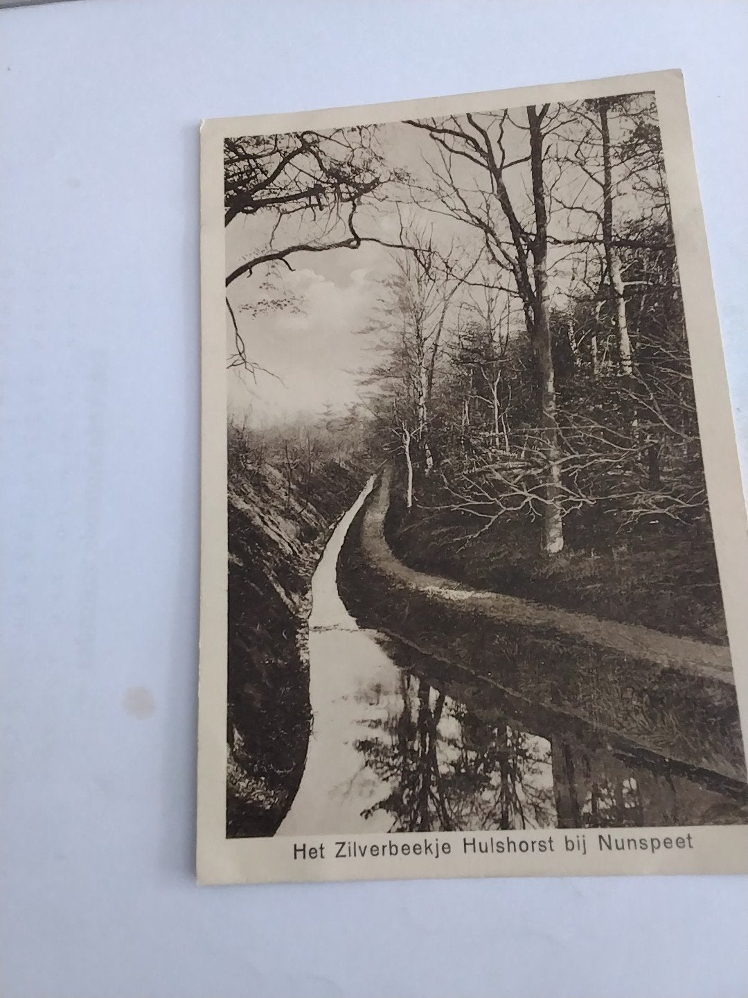 Ansichtkaart Het Zilverbeekje Hulshorst bij Nunspeet 1928, Ophalen of Verzenden, 1920 tot 1940, Gelopen, Gelderland