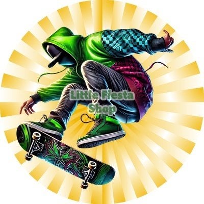 L1629 icing luxe skateboard jongen 20cm eetbare taart top, Hobby en Vrije tijd, Taarten en Cupcakes maken, Nieuw, Versiering, Taarten