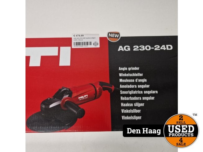 Hilti AG 230-24D haakse slijper 230V | Nieuw, Hilti, Nieuw, Support@hilti.com, Hilti Corporation, Feldkircher Strasse 100, 
9494 Schaan
Liechtenstein