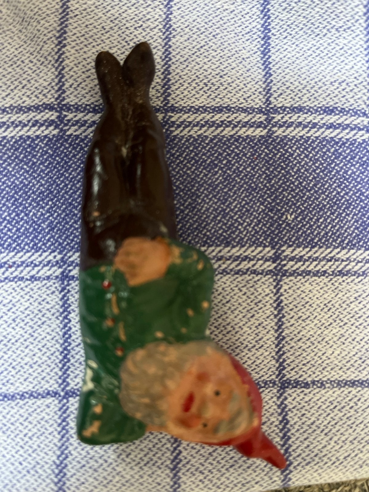 Vintage Terracotta Kabouter uit Duitsland, Ophalen of Verzenden, Gebruikt, Mens