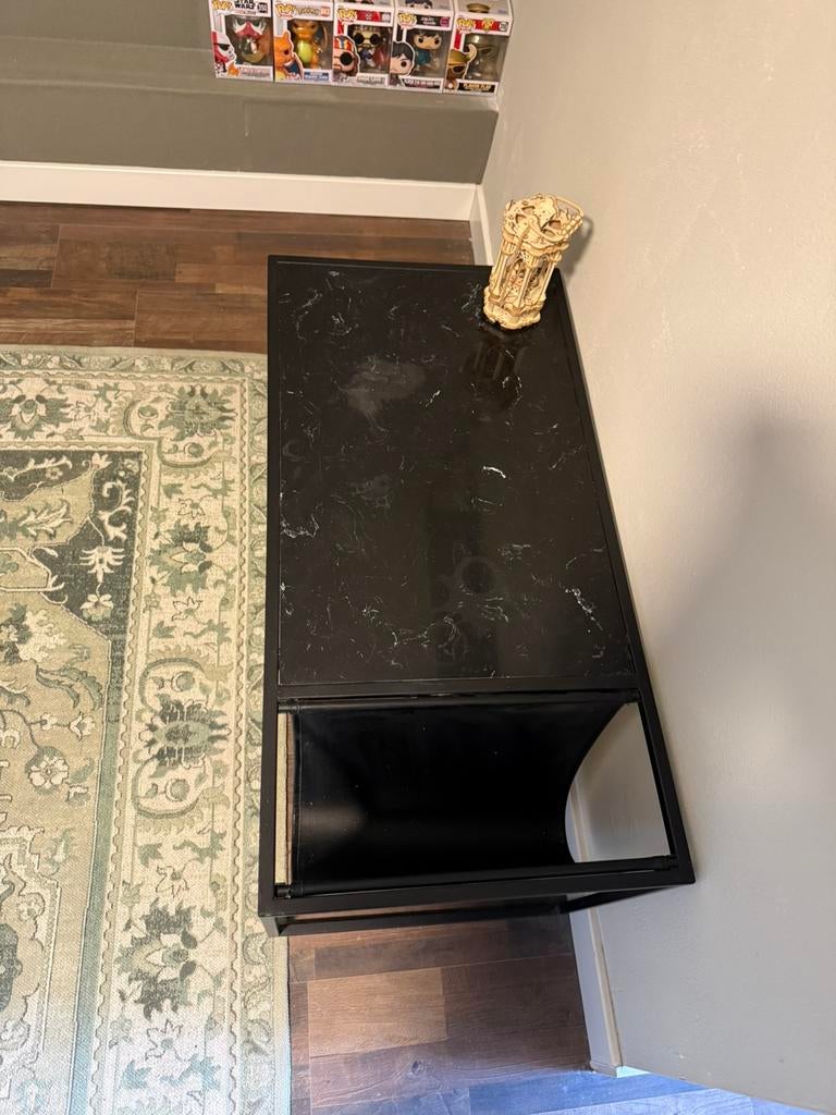 Salontafel marmer, Huis en Inrichting, Tafels | Salontafels, Ophalen, 50 tot 100 cm, Zo goed als nieuw, Minder dan 50 cm
