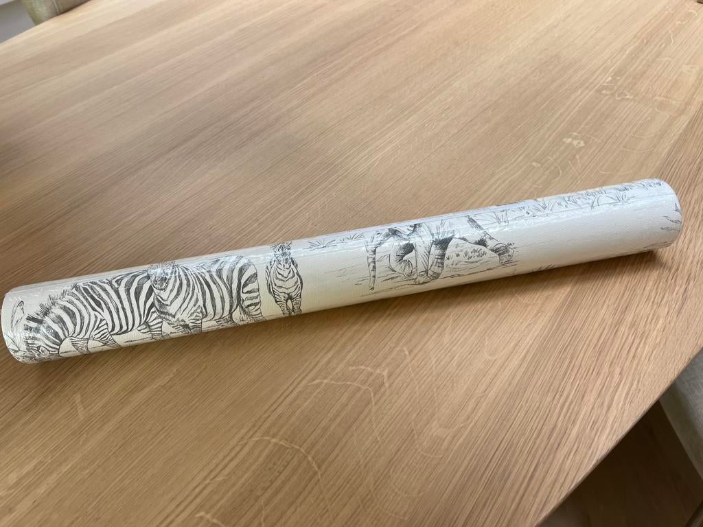 GRATIS Ashford & Sons behang (vliesbehang)  dierenprint, Ophalen, Minder dan 10 m², Grijs