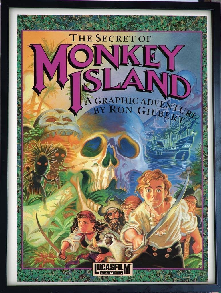 [videogame Poster in Frame] the Secret of Monkey Island, Verzenden, Nieuw, A1 t/m A3, Film en Tv