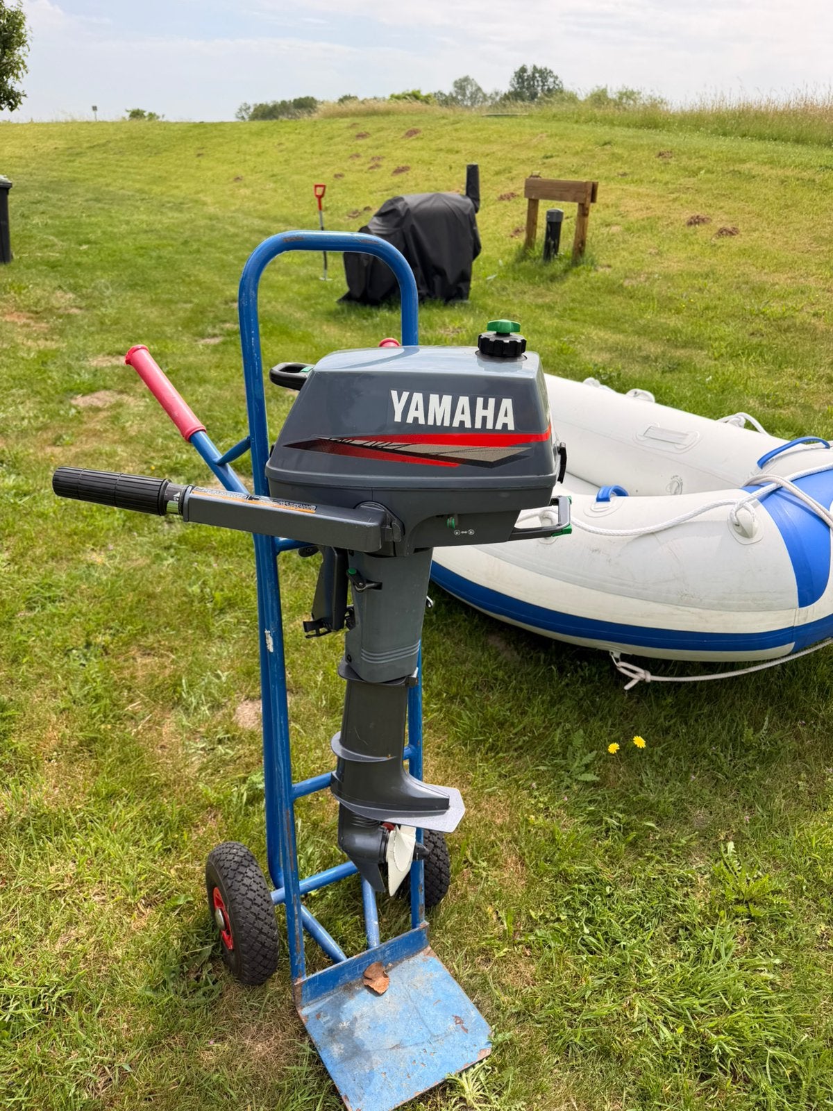 LodeStar Rubberboot + Yamaha Malta 3 PK Compleet Vaarklaar, Ophalen, Zo goed als nieuw, Benzine, Minder dan 5 pk