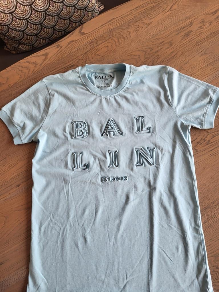 Mooi lichtblauw t-shirt Ballin, maat S, Nieuw!, Blauw, Ophalen of Verzenden, Maat 46 (S) of kleiner, Ballin Amsterdam