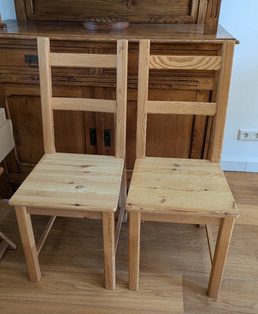 2x IKEA Ivar stoelen, Ophalen, Gebruikt, Twee, Bruin