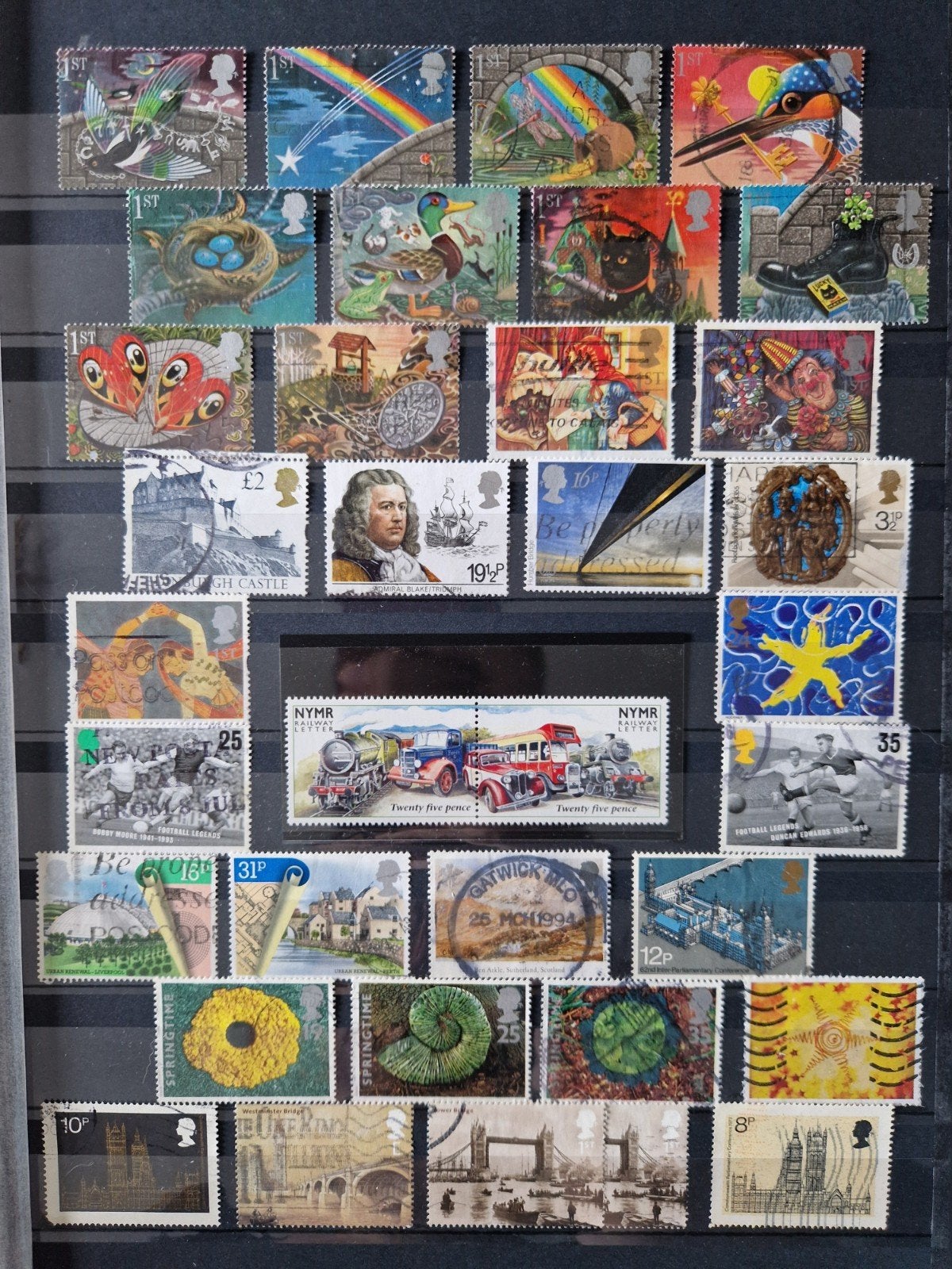 Grote collectie Britse postzegels - Diverse thema's, Verzenden, Na 1940, Gestempeld