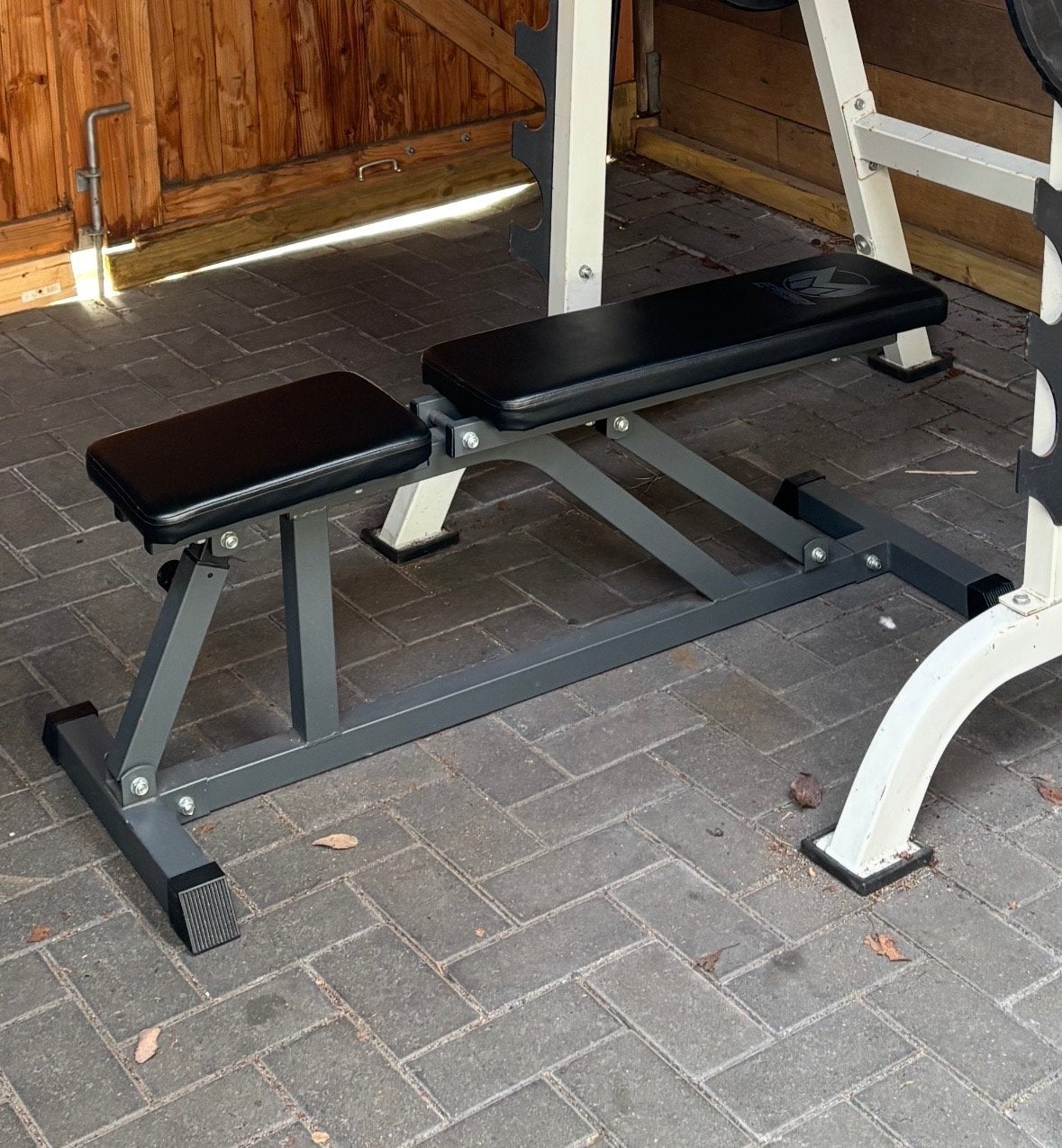 Verstelbare fitnessbank voor krachttraining, Ophalen, Gebruikt, Armen, Fitnessbank