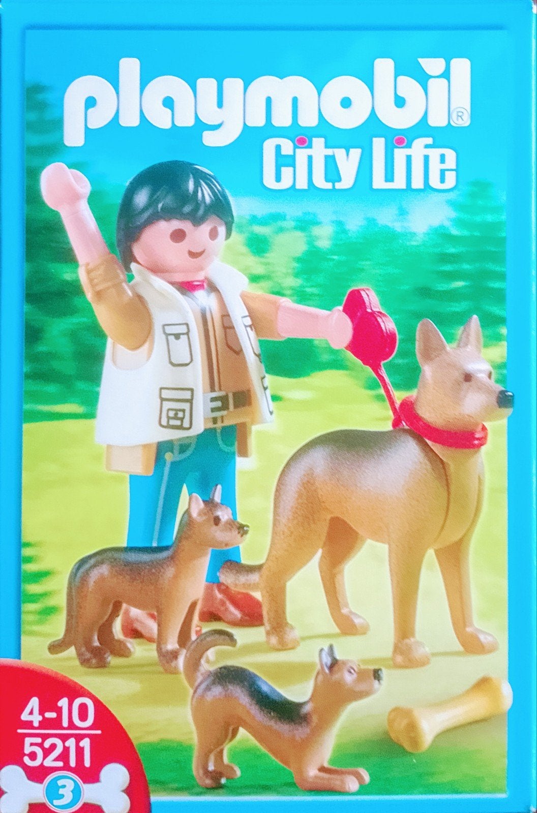 City Life Duitse Herder Met Puppy's 5211, Ophalen of Verzenden, Gebruikt, Complete set