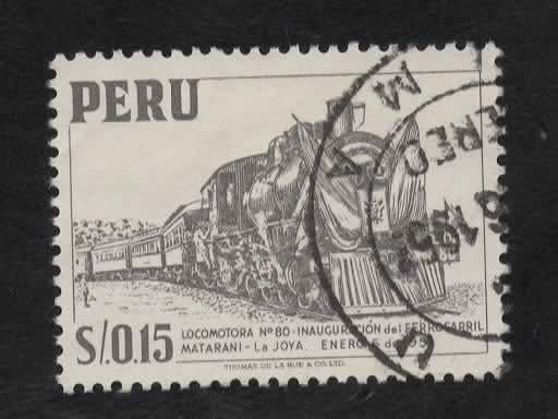 Treinen - Peru - 519 - gebr, Verzenden, Gestempeld, Treinen