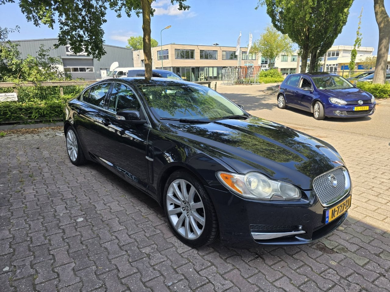 Jaguar XF 2.7 D V6 Luxury display valt uit (bj 2008), Automaat, 1730 kg, Zwart, Bedrijf