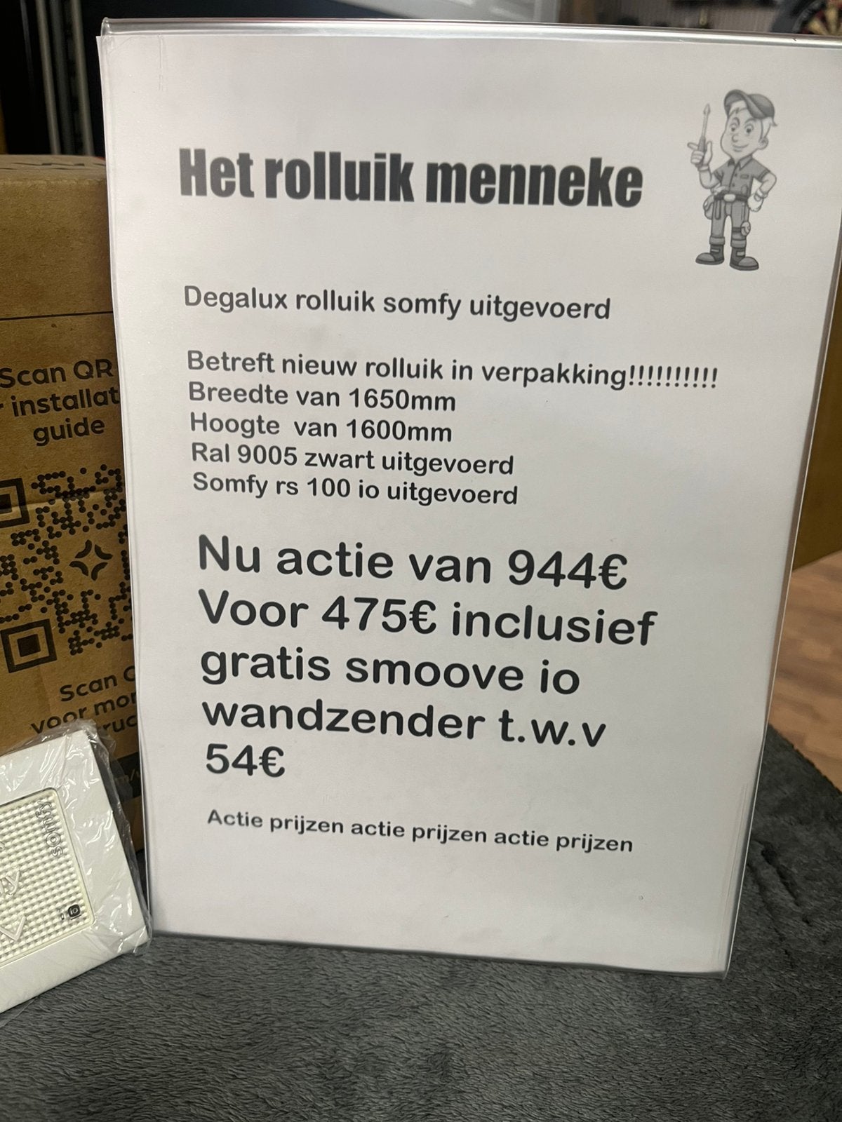 Rolluik solar uitgevoerd met somfy, Doe-het-zelf en Verbouw, Ophalen, Overige kleuren, Minder dan 100 cm, 100 tot 150 cm