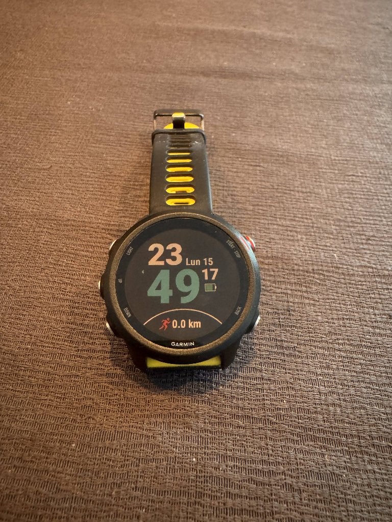 Garmin Forerunner 245 Music GPS - Geel/Zwart, Ophalen, Zo goed als nieuw, Kunststof, Overige merken