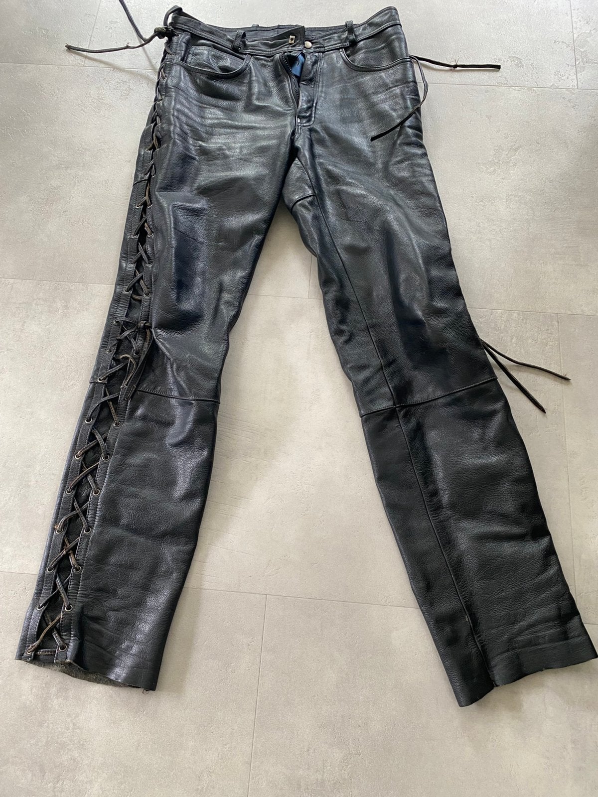 Takai Leren Motorbroek Maat 52 doe een bod en ik ben vlot, Ophalen of Verzenden, Tweedehands, Heren, Broek | leer