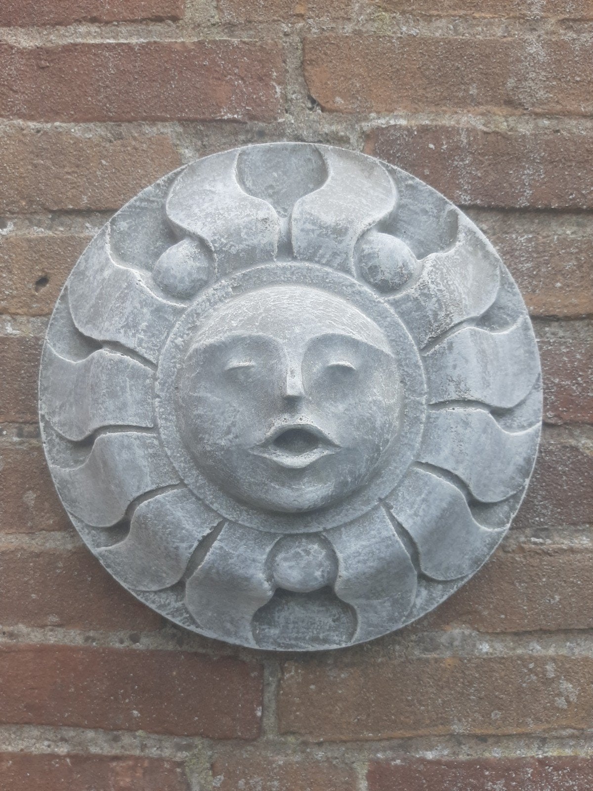 Zon wanddecoratie betonnen beeld tuinbeeld beton, Ophalen