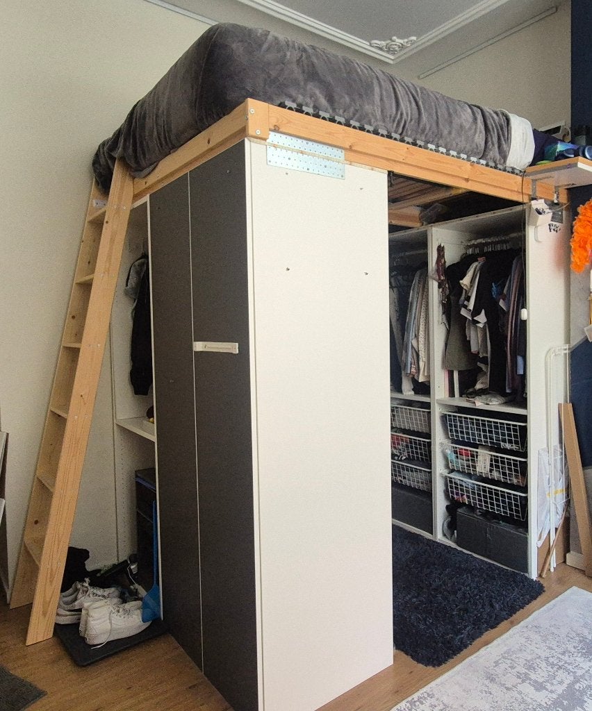 Hoogslaper -- Loft Bed Set 140x205x200, Ophalen, Hoogslaper, 210 cm, 140 cm