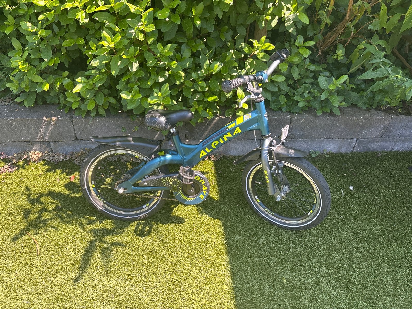 Alpina Brave jongensfiets 16 inch, Ophalen, Gebruikt, Terugtraprem, 16 tot 20 inch