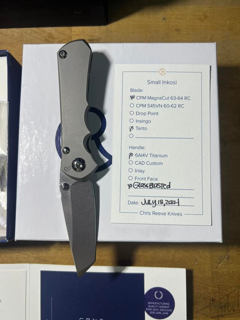 Chris Reeve Small Inkosi Magnacut, Ophalen of Verzenden, Overige soorten, Amerika, Overige typen