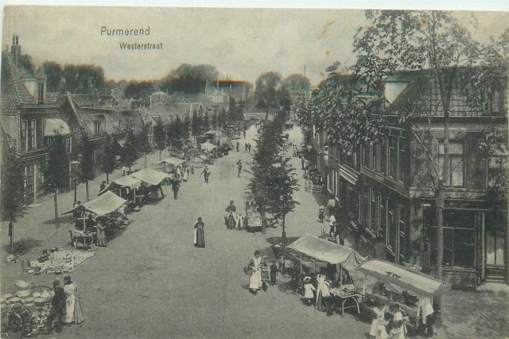 702-094-003 Purmerend Westerstraat, Verzamelen, Ansichtkaarten | Nederland, Verzenden, Voor 1920, Noord-Holland