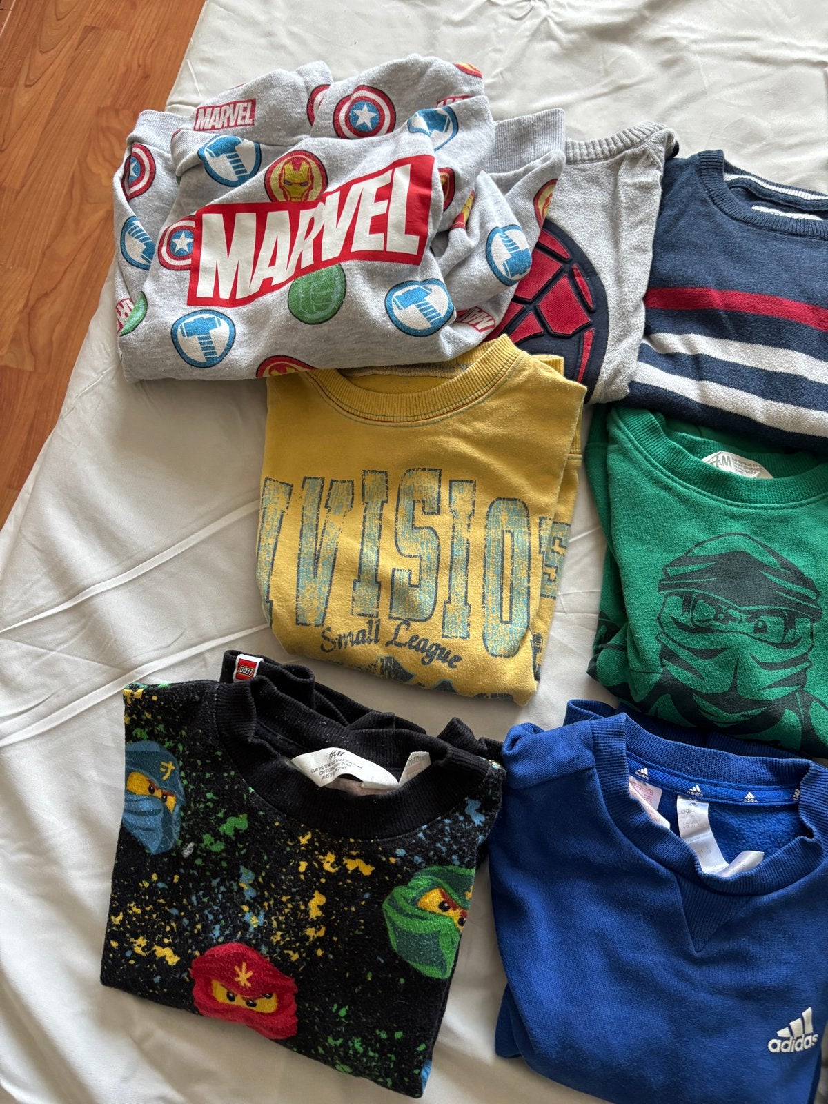 Kledingpakket jongens maat 110-116: T-shirts, truien, UV-shi, Ophalen, Gebruikt, Maat 110