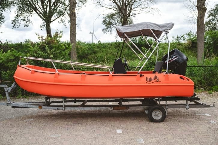 Whaly 435 Motorboot met Mercury 25 PK Buitenboord, Benzine, Overige merken, Afdekzeil, Buitenboordmotor