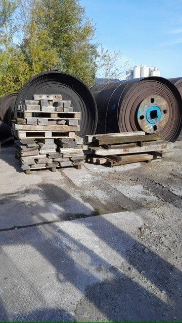 Hardhout partij, Doe-het-zelf en Verbouw, Ophalen, Gebruikt, 50 mm of meer, Balk