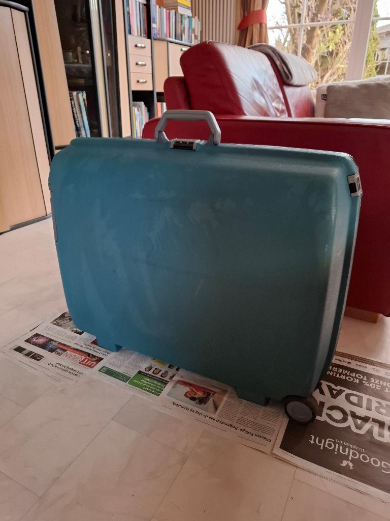 Te koop koffer Samsonite, Sieraden, Tassen en Uiterlijk, Koffers, Gebruikt, 50 tot 60 cm, Hard kunststof, 55 cm of meer