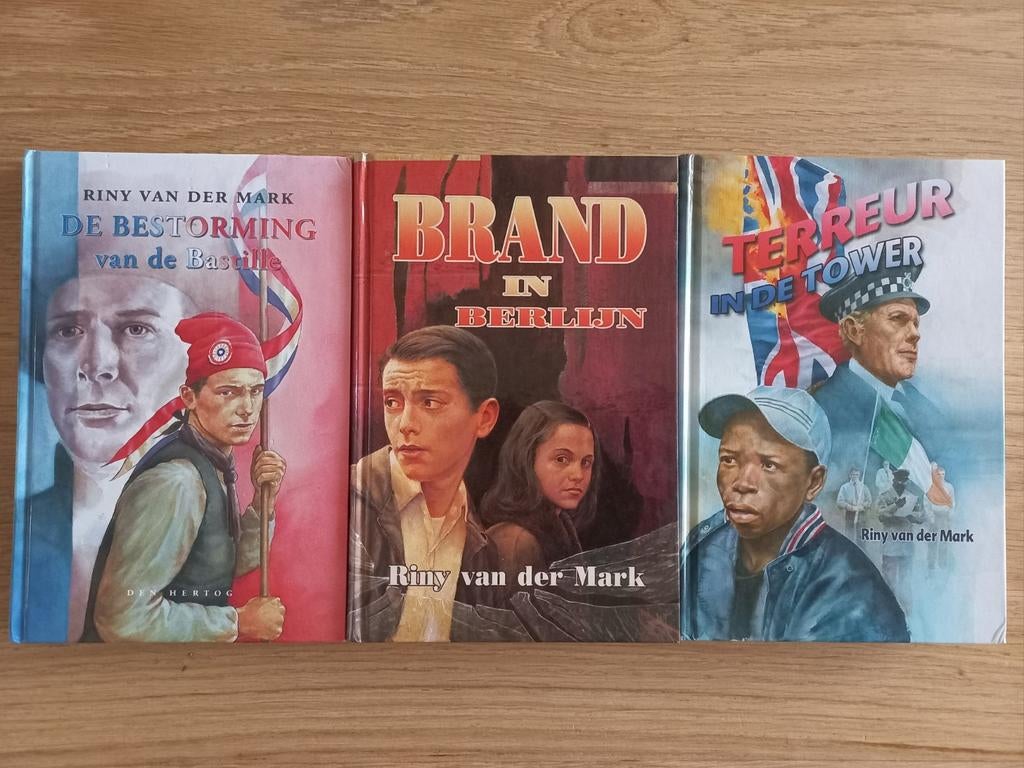 3x Riny van der Mark, spannende chr jeugdboeken o.a 2e WO!, Ophalen of Verzenden
