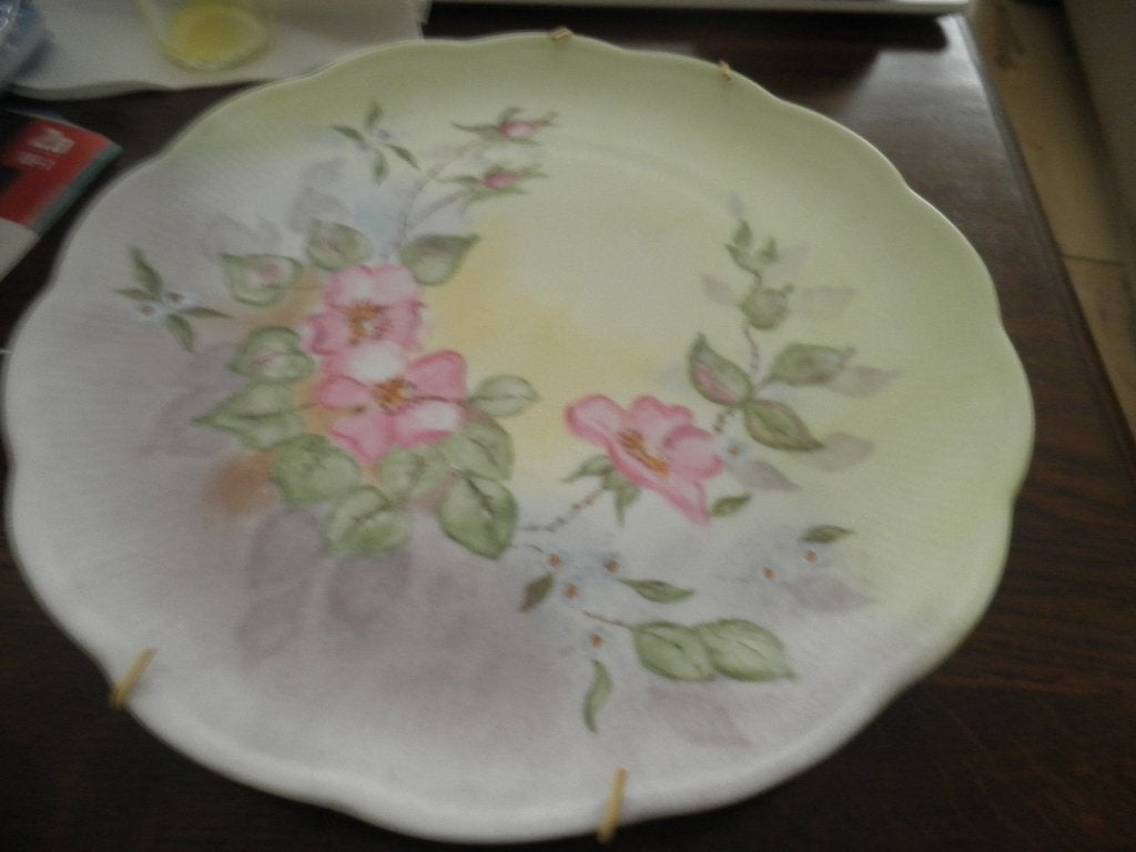 Vintage handbeschilderd bord met dogwood flowers., Ophalen of Verzenden
