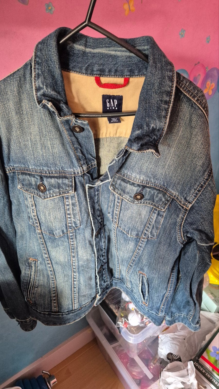 GAP Kids spijkerjasje maat XL (12), Ophalen of Verzenden, Gebruikt, GAP Kids, Jongen of Meisje