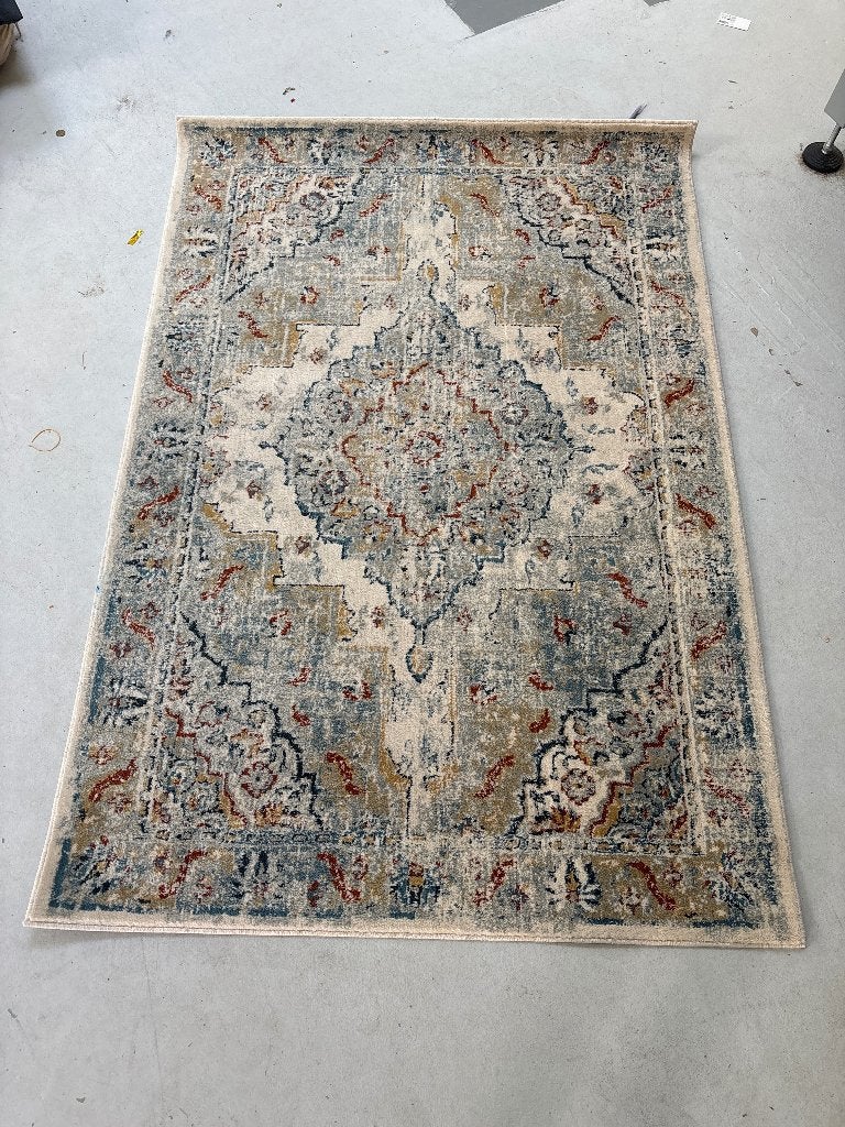 Onsevig vloerkleed ikea, Huis en Inrichting, Ophalen, Blauw, 100 tot 150 cm, Nieuw