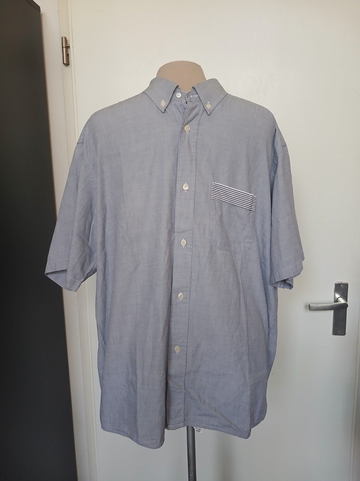 Lacoste Heren overhemd - Blauw - Maat L, Kleding | Heren, Overhemden, Ophalen of Verzenden