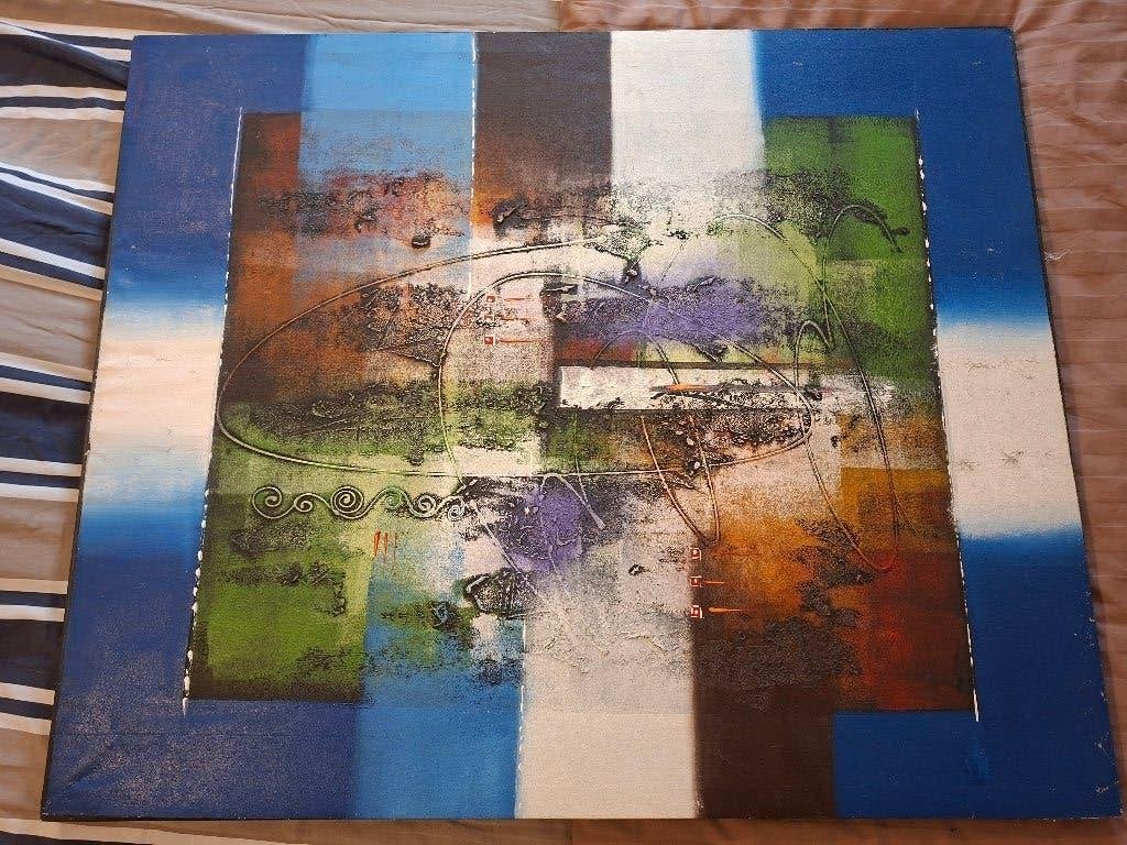 Schilderij canvas, Ophalen, Gebruikt, Schilderij, 75 cm of meer